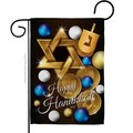 Angeleno Heritage Angeleno Heritage G135063-BO 13 x 18.5 in. Happy Hanukkah Garden Flag with Winter Double-Sided Decorative Vertical Flags House Decoration Banner Yard Gift G135063-BO